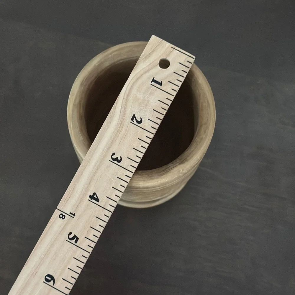 Rustic Wooden Mortar‎ Small Kitchen Spice Herb Grinder 